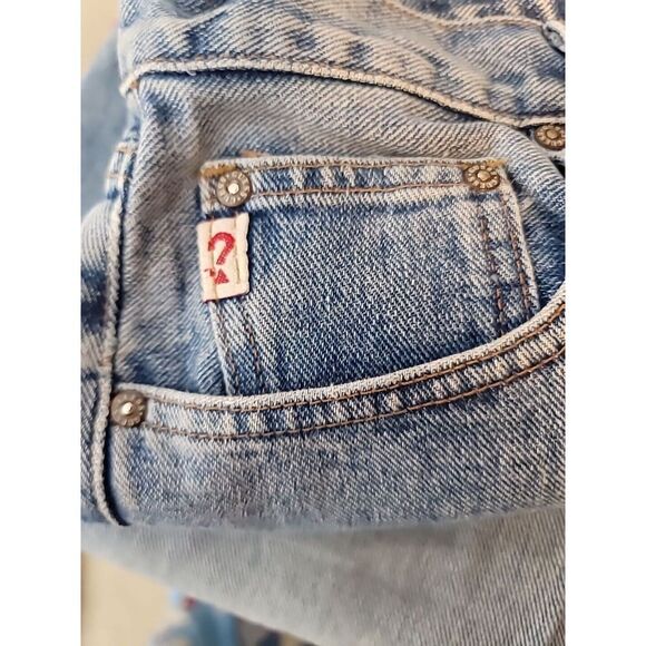 Guess Jeans Men's Size 28 Blue Button Fly  USA Demin Vintage T71 - Picture 4 of 16